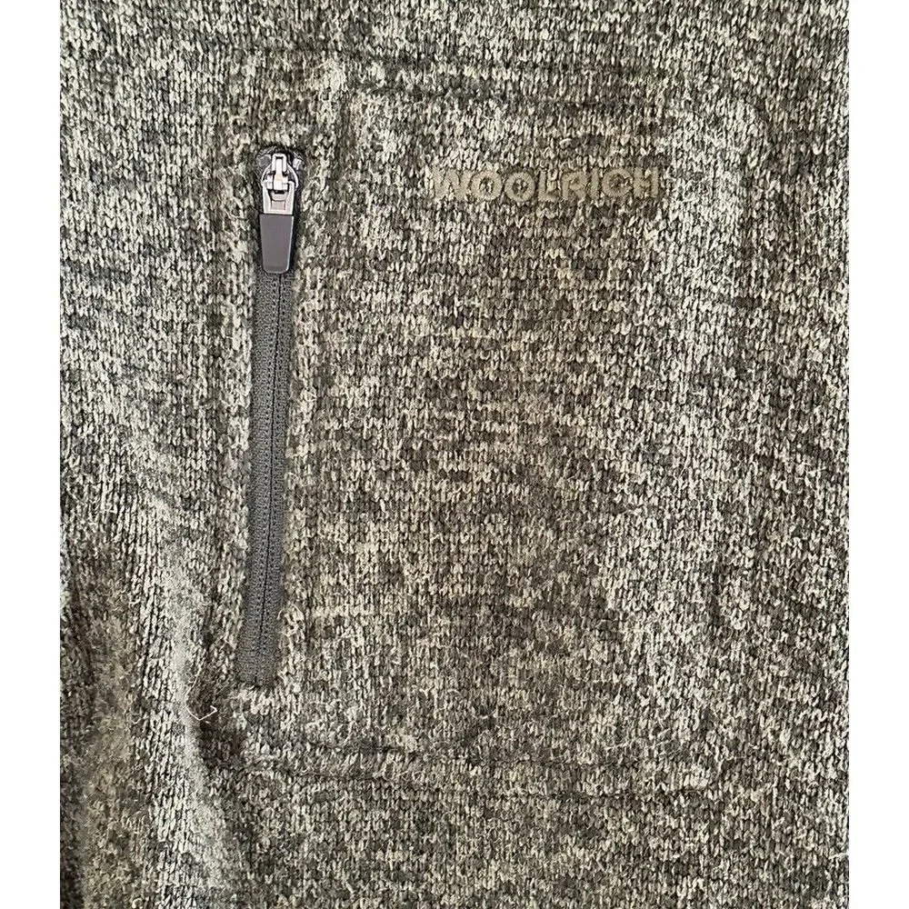 VTG Woolrich Half Zip Pullover Sweater, Green,‎ Size Large